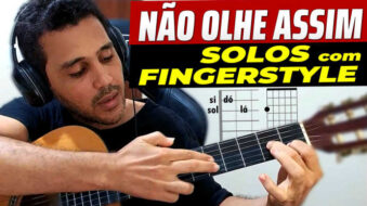 Como Tocar Não Olhe Assim de Leandro e Leonardo com Acorde e Melodia nos Solos s1