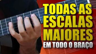 ESCALA MAIOR O jeito mais fácil de tocar em qualquer lugar do violão inclusive nas partes agudas s