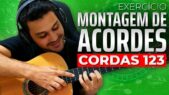 Exercicio de Acordes para Violão usando as Cordas 1 2 3 s