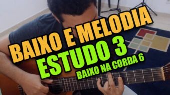 FINGERSTYLE Estudo 3 Baixo na Corda 6 Ricardo Caldas